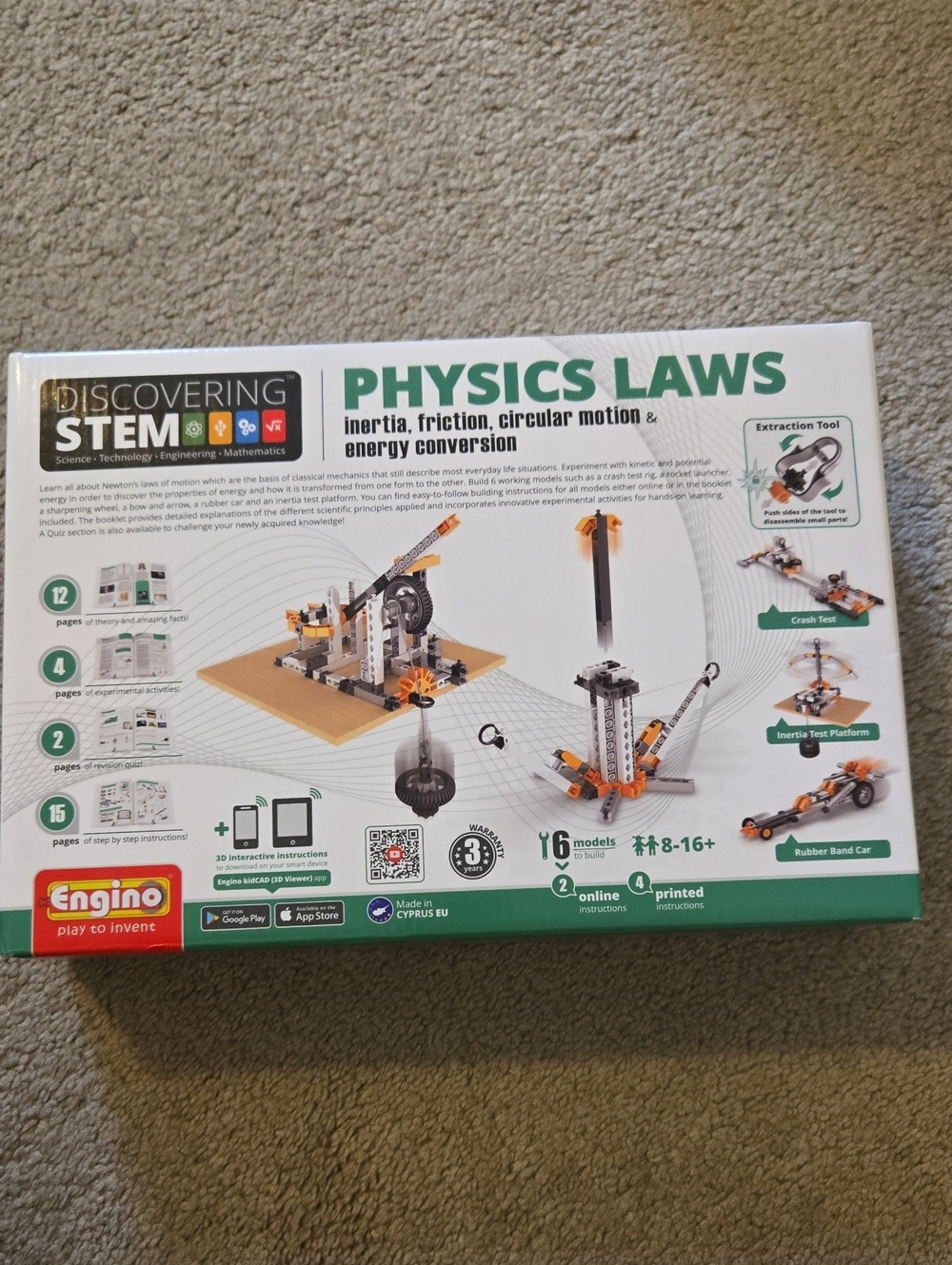 Discovering STEM Physics Laws Kit — White & Green